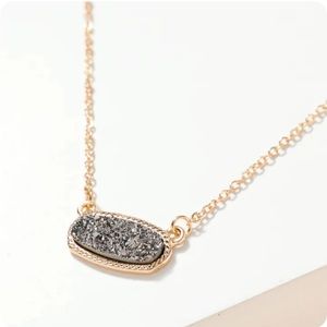 Avenue Zoe Druzy charm necklace